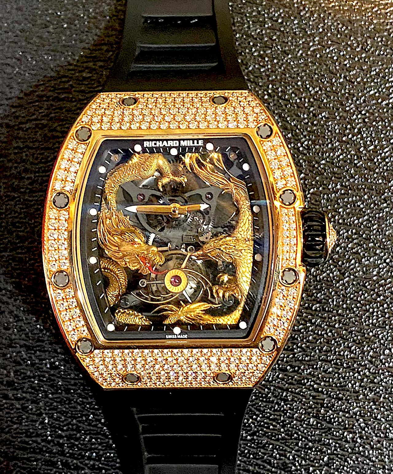 Richard Mille 18K Rose Gold Special Edition Jackie Chan RM56-01 Full ...
